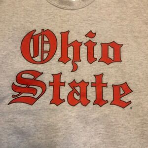 Vtg Ohio State Old English Script Crewneck Sweatshirt Mens Medium Gray  Football